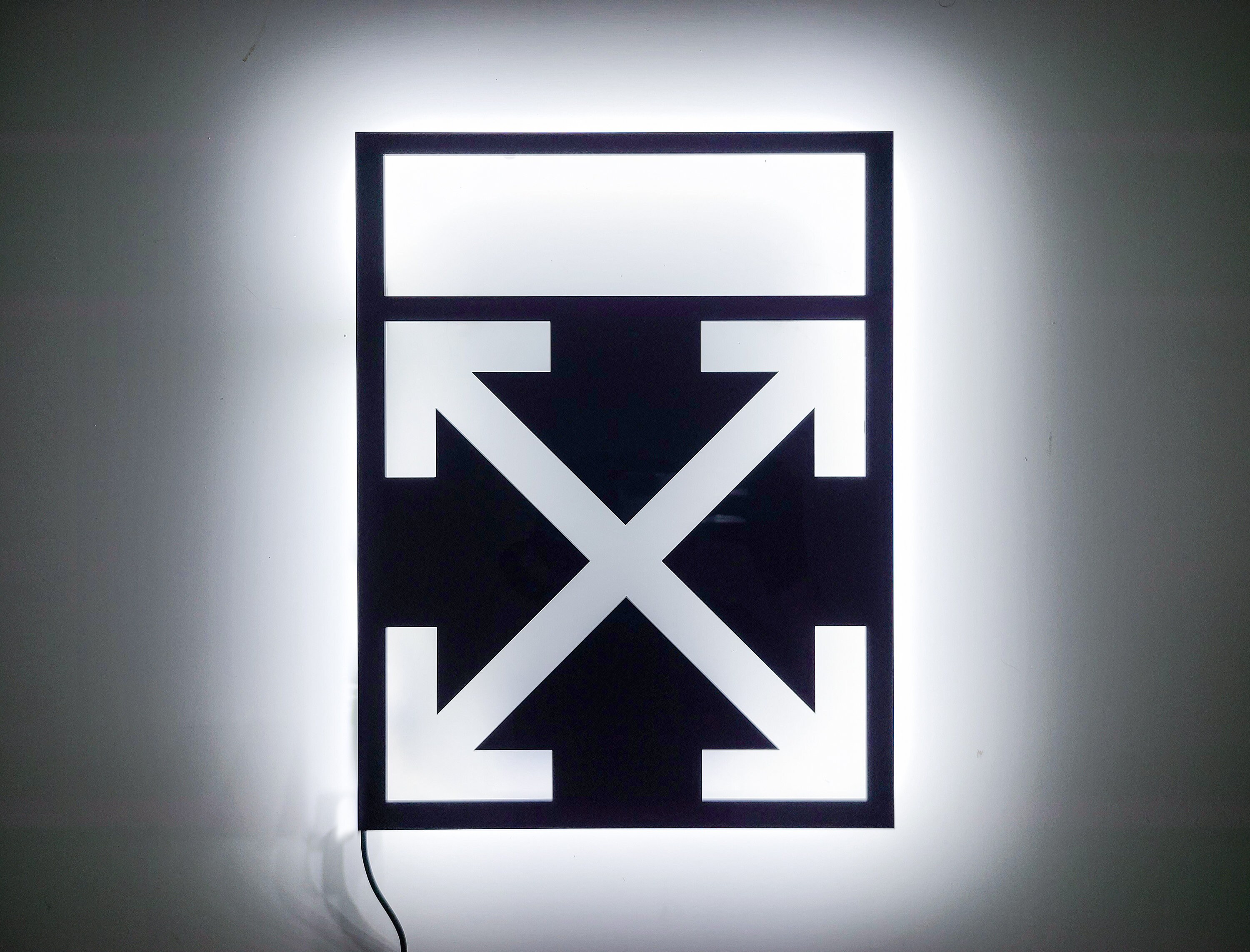 Off-white Logo Backlit LED Sign Hype Wall Art Acrylic Light | Etsy