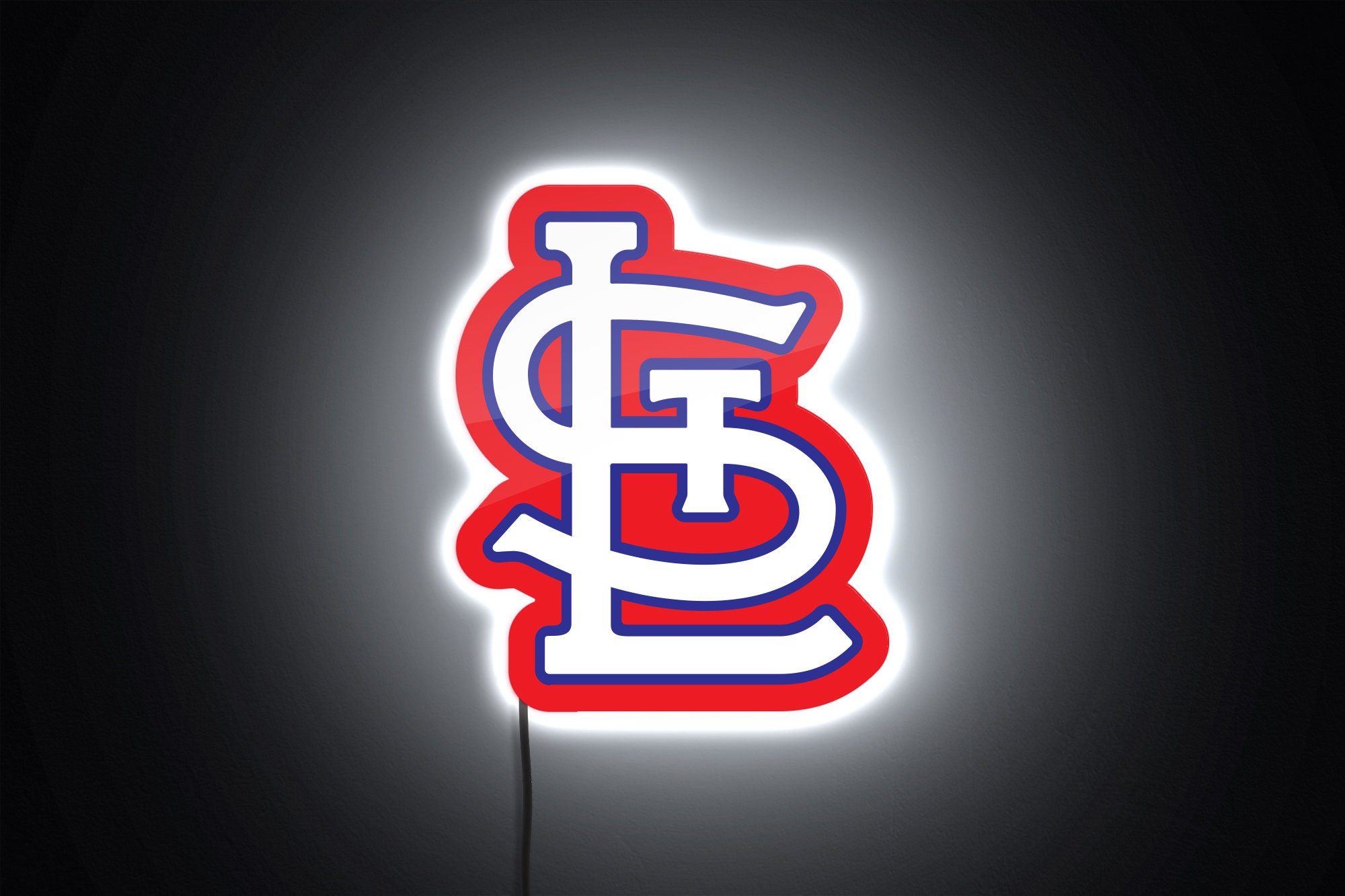 St. Louis Cardinals STL Logo LED Backlit Sign MLB Wall Decor Etsy