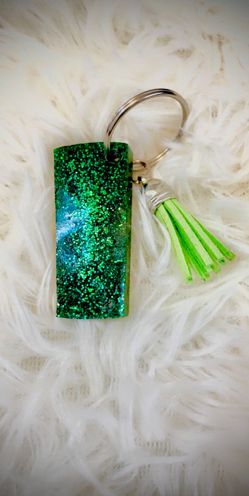 Glitter Tumbler Key Chain Etsy
