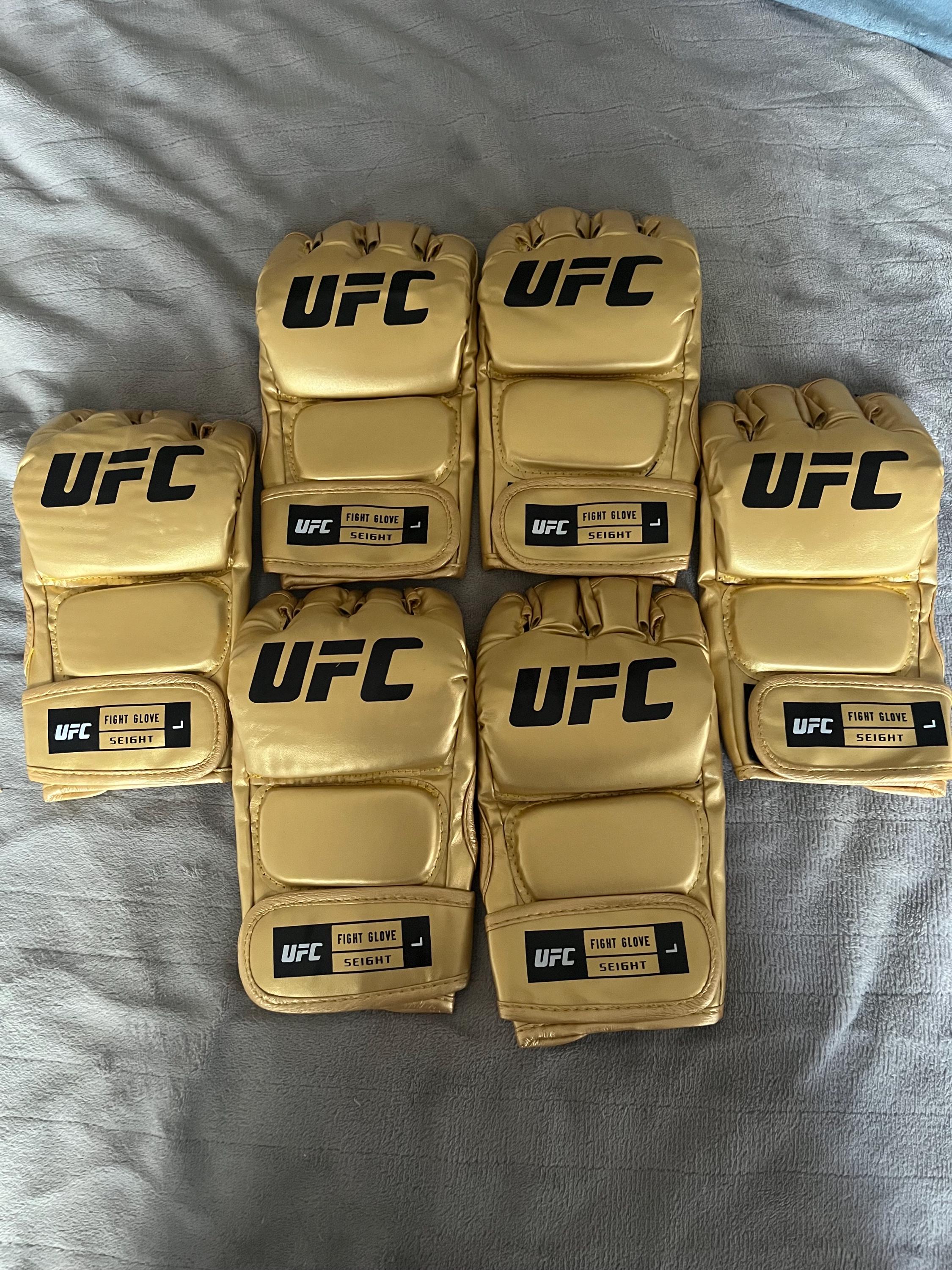 UFC Gold Replica MMA Gloves 3 Pairs Bulk Wholesale - Etsy