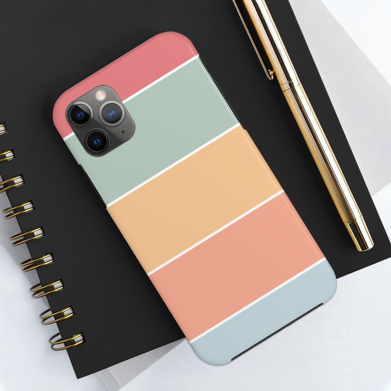 Color Block Stripes Phone Case Iphone Samsung