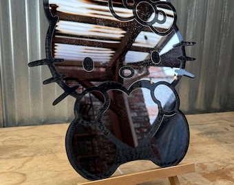 Specchio decorativo a forma di gatto Kawaii / Quadro in acrilico / Decorazione per la stanza in stile Y2K / Decorazione estetica carina / Specchio in stile cartone animato / Regalo per lei