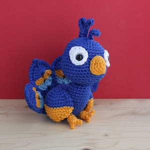 Pete The Peacock - Amigurumi Peacock - Crochet PDF Pattern