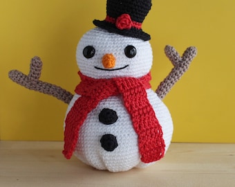 Carrot The Snowman - Amigurumi Snowman - Crochet PDF Pattern