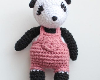 Prudence The Panda - Amigurumi Panda - haakpatroon - gehaakt PDF-bestand