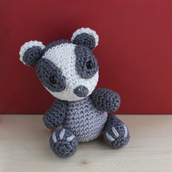 Alice The Badger - Amigurumi Badger - Gehaakt PDF-patroon