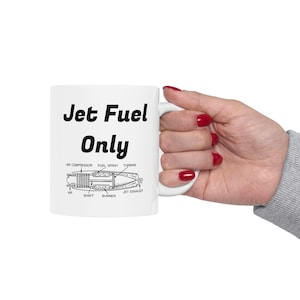 Jet Petroleum Keramik Becher, Pilot Luftfahrt Studenten Geschenk, Humor fliegen Kunstflug Kaffeetasse, 11oz 15oz - Alternative: Luftfahrt Becher, lustig