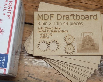 MDF Holz 3mm weiss 5 Stückdoppelseitig laminiert Laserzubehör alle Lasertypen 