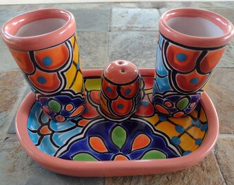 Talavera Pottery Tequila Set