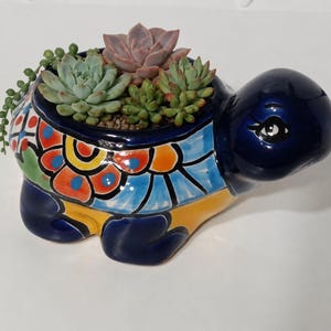 Talavera Pottery Turtle Planter