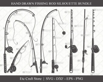 Download Fishing Rod Bend Svg Etsy