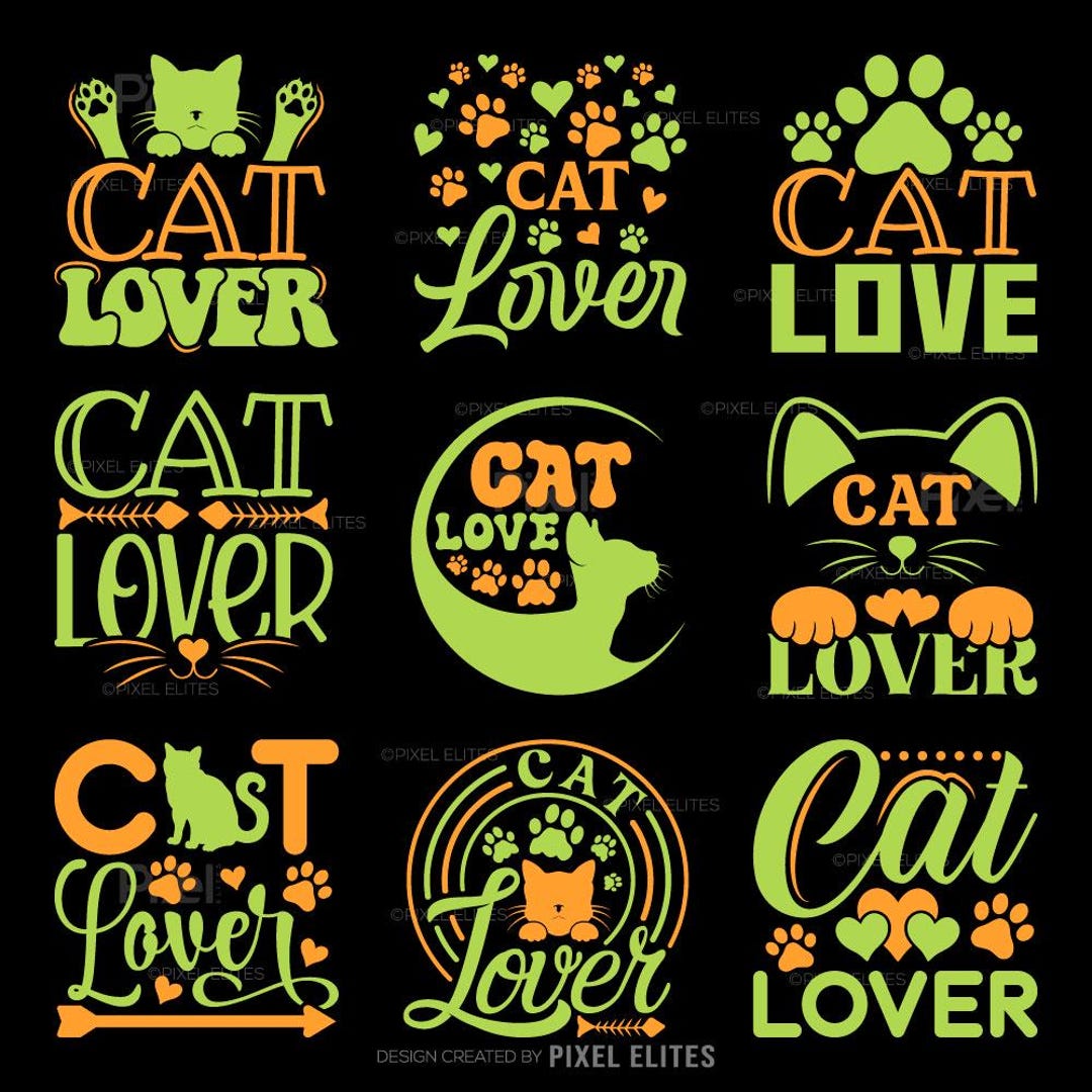 Cat Lover Svg | Funny Cat Mom Dad Png Dxf Eps Cricut & Cut File - Etsy