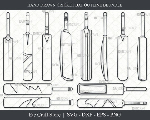 Cricket Bat Print - Etsy Singapore