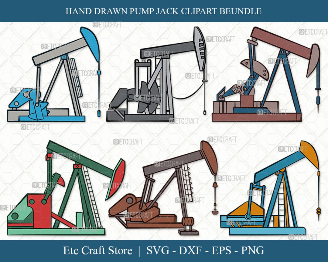 Pump Jack SVG, Pump Jack Clipart, Oil Pumpjack Svg, Oil Derrick Svg