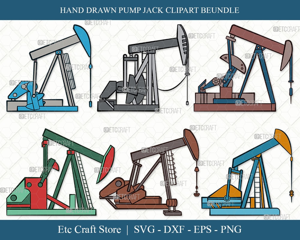 Pump Jack SVG Pump Jack Clipart Oil Pumpjack Svg Oil Etsy Canada