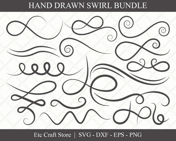 SWIRL SVG Bundle / flourish svg / swoosh