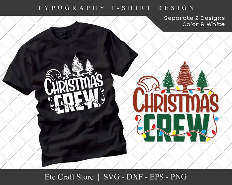 Christmas Crew SVG Cut File Christmas Svg Christmas lights | Etsy