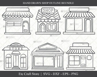 Shop SVG, Shop Outline, Super Shop Svg, Market Svg, Store Svg, Buildings Shop Svg, Small Shop Svg, Shop Bundle