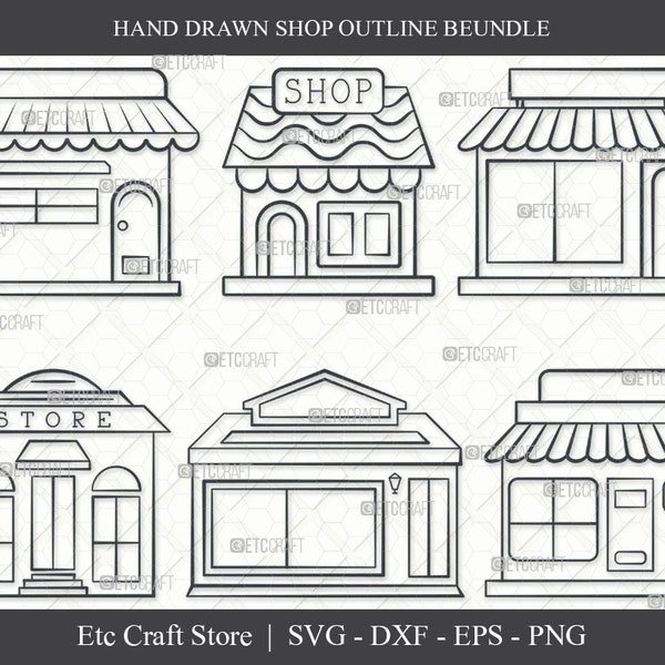 Shop SVG, Shop Outline, Super Shop Svg, Market Svg, Store Svg, Buildings Shop Svg, Small Shop Svg, Shop Bundle