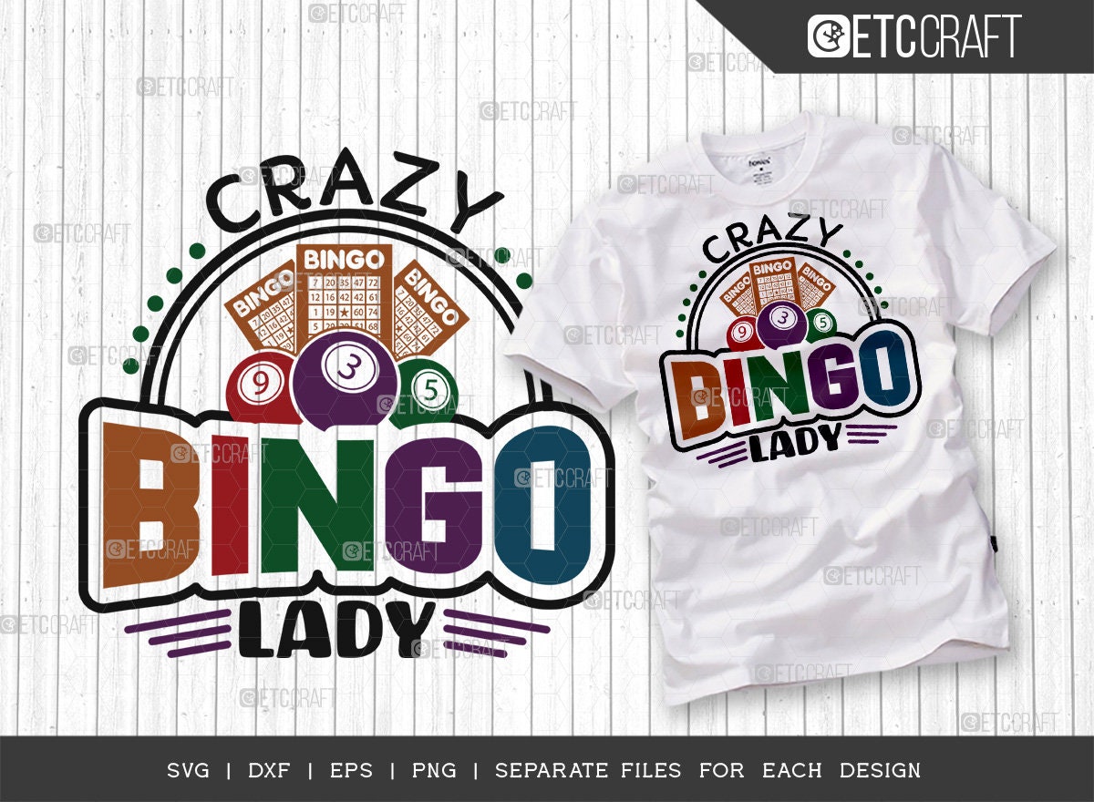 Crazy Bingo Lady SVG Bundle Bingo Svg Bingo Gift Svg Bingo | Etsy Canada