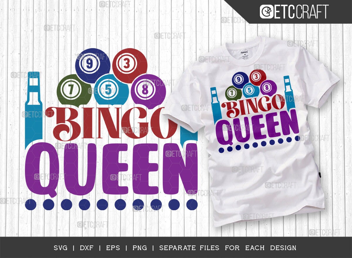 Bingo Queen SVG Bundle Bingo Svg Bingo Gift Svg Bingo Games - Etsy Canada