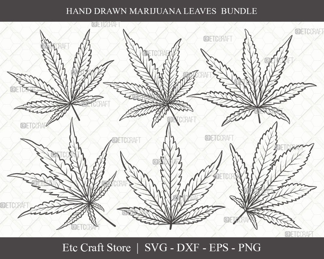 Hoja de marihuana SVG Archivo de corte / Cannabis Svg / Hoja de hierba Svg  / Hoja de olla Svg / Paquete de cannabis / Humo Svg / Eps / Dxf / Png -  Etsy México, image size:1080x864