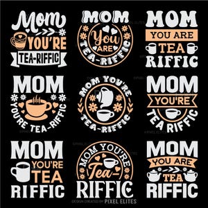 Paquete de archivos de corte SVG "Mamá, eres genial" / Diseño de camiseta "La mejor mamá del mundo" / Regalo perfecto para el Día de la Madre para los amantes de las mamás