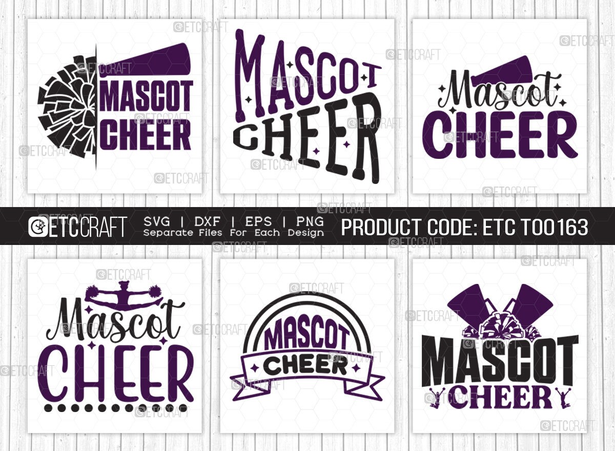 Mascot Cheer SVG Bundle Cheerleading Svg Cheer Svg Cheer Etsy Canada