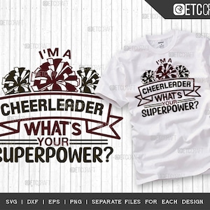 I'm A Cheerleader Whats Your Superpower SVG Cheerleader