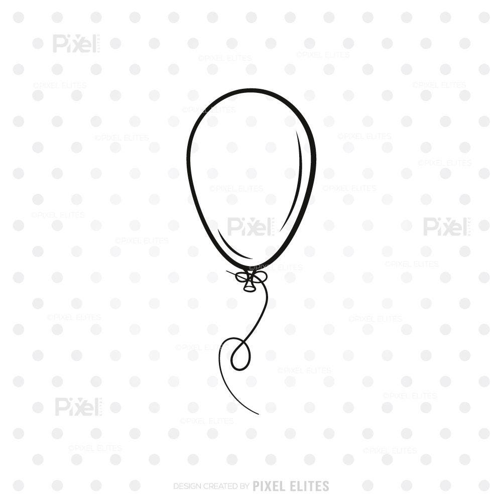 Birthday Balloon Stencil Set - 3 Sizes Celebration Party Silhouette Reusable Plastic Stencil 8x10