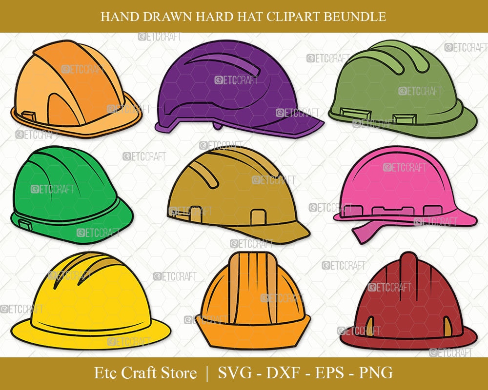 Hard Hat SVG Hat Clipart Construction Svg Safety Helmet - Etsy Canada