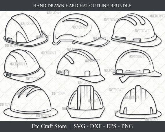 Continuous one line drawing of safety helmet for industrial company canvas  prints for the wall • canvas prints engineering, project, architecture |  myloview.com