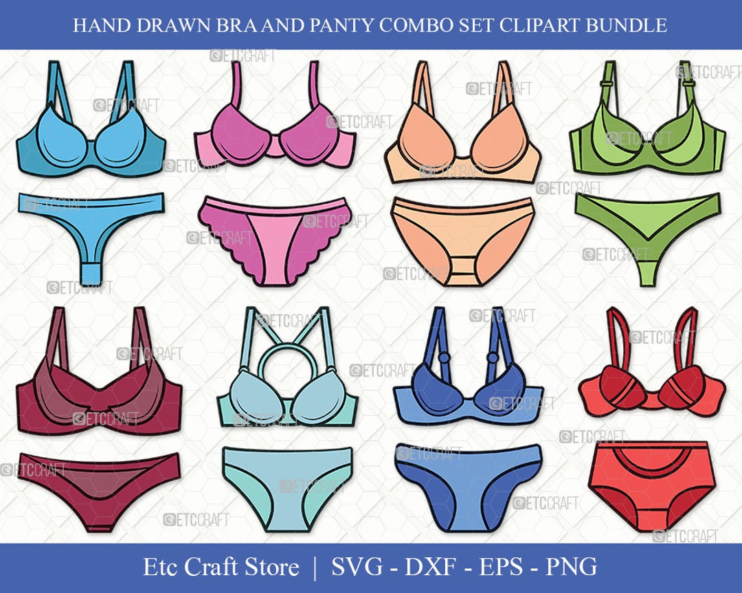 Bra and Panty Clipart Bras Svg Panties Svg Lingerie Svg Etsy