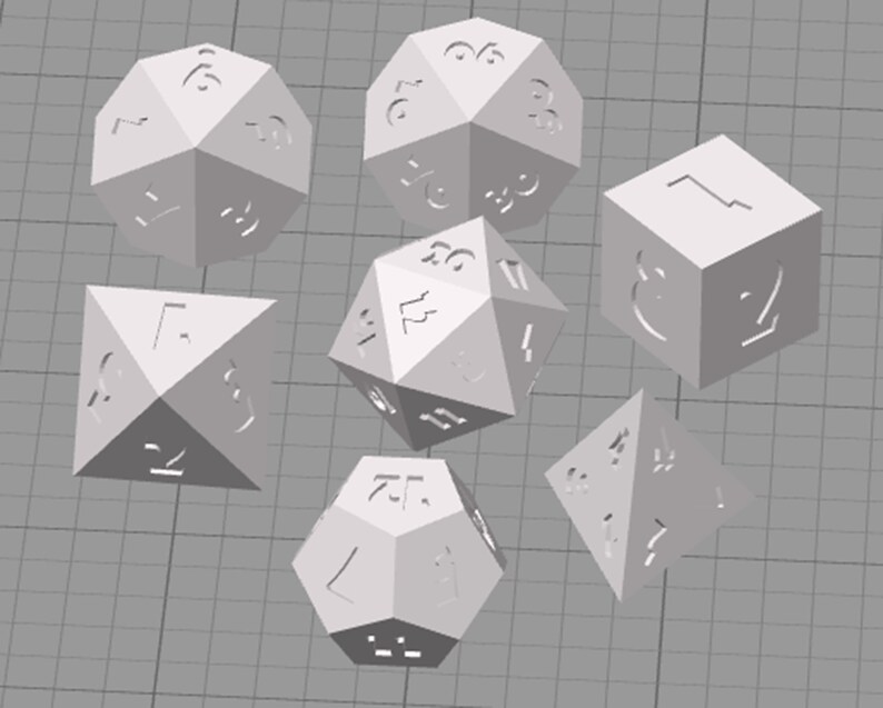 Dnd Master Dice 3D Printing STL Digital Download Showme Font - Etsy