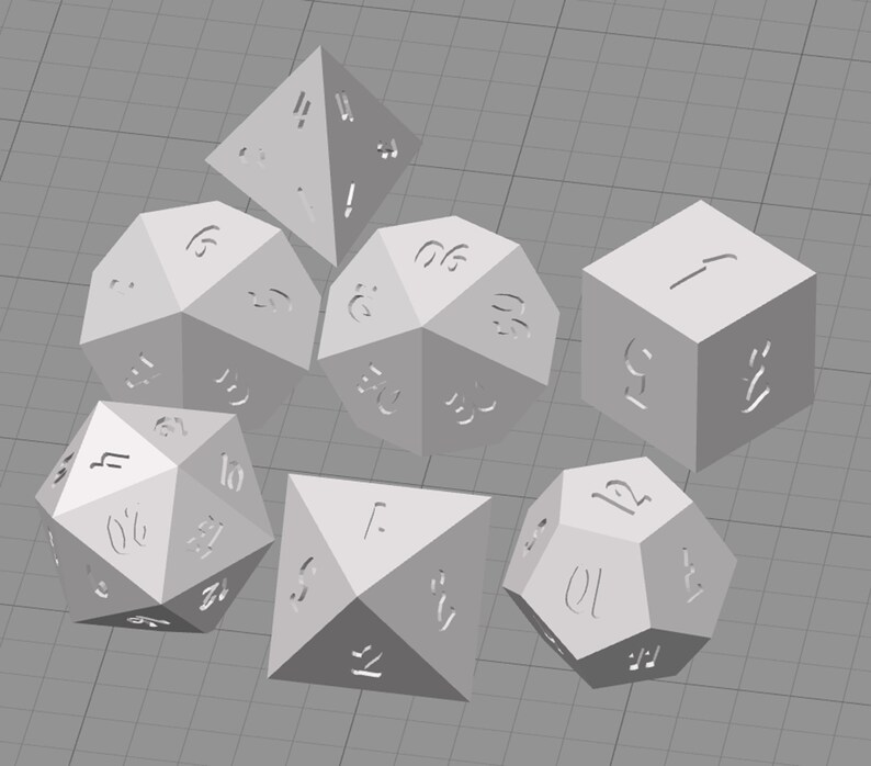 DnD Master Dice 3D Printing STL Digital Download Old Roommate | Etsy