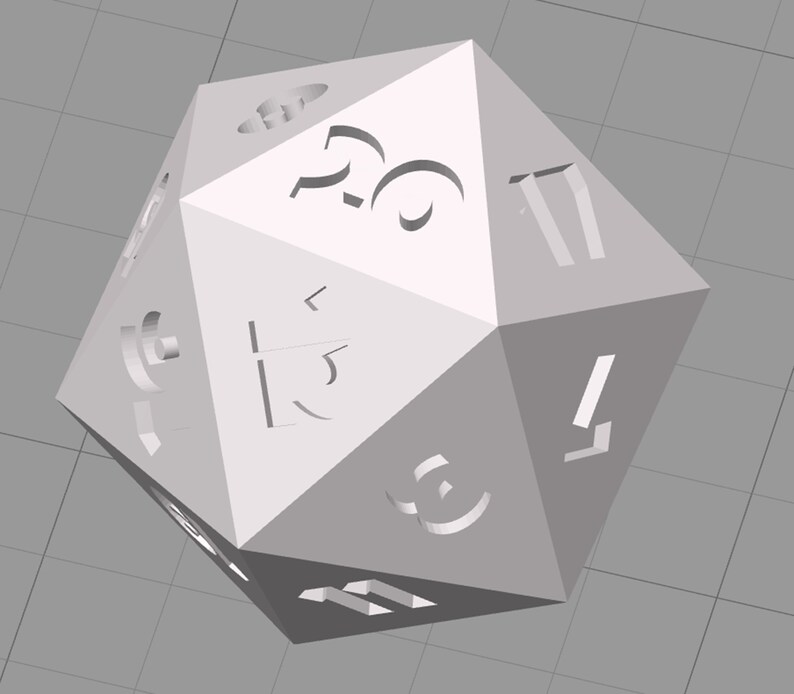 Dnd Master Dice Lucky DM Font 3D Printing STL Digital Download Etsy