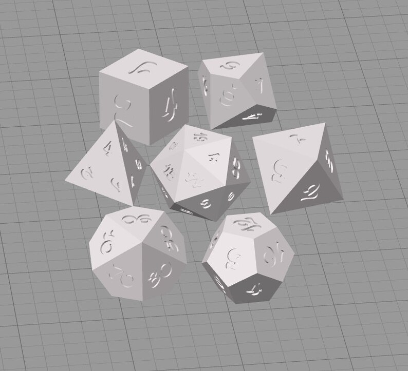 Dnd Master Dice 3D Printing STL Digital Download Lizard Font RPG ...