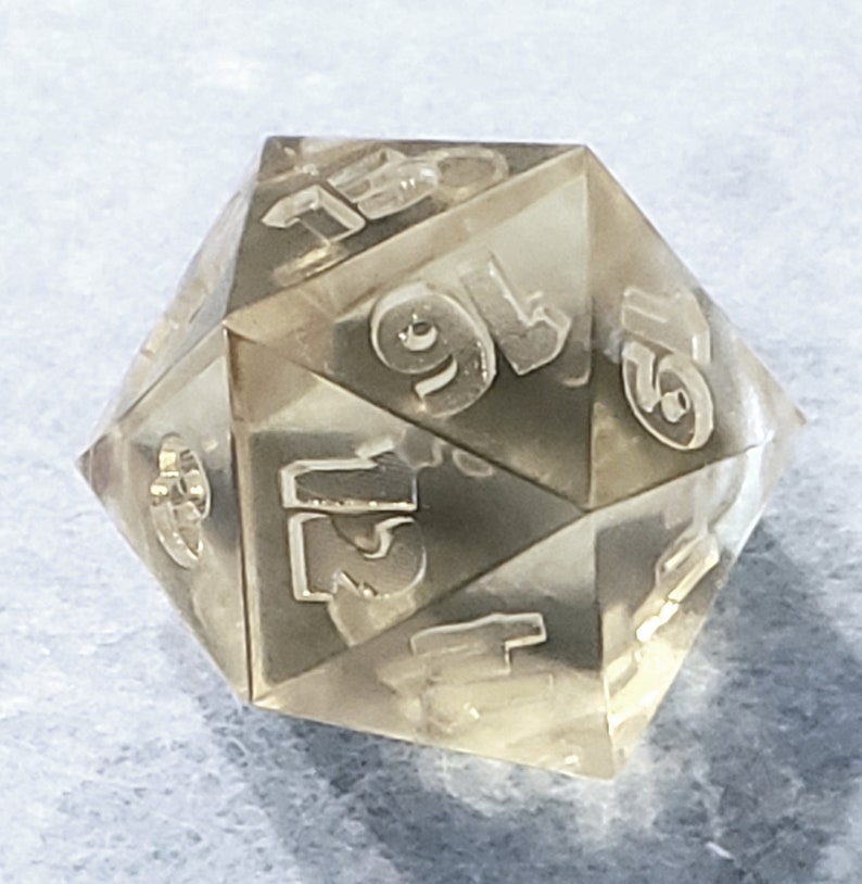 DnD Master Dice Lucky DM Font 3D Printing STL Digital Download RPG