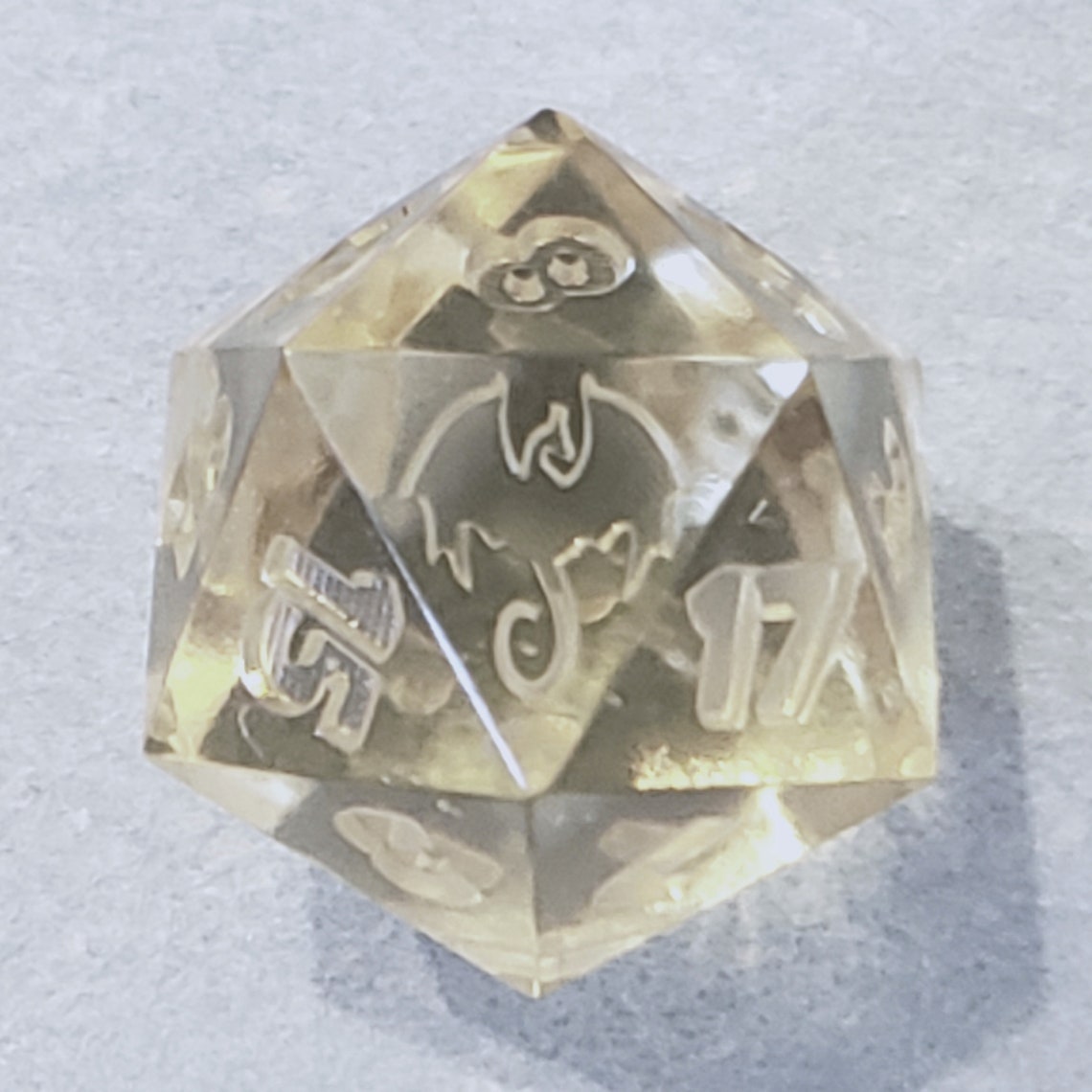 Dnd Dragon Master D20 Dice Lucky DM Font 3D Printing STL Etsy