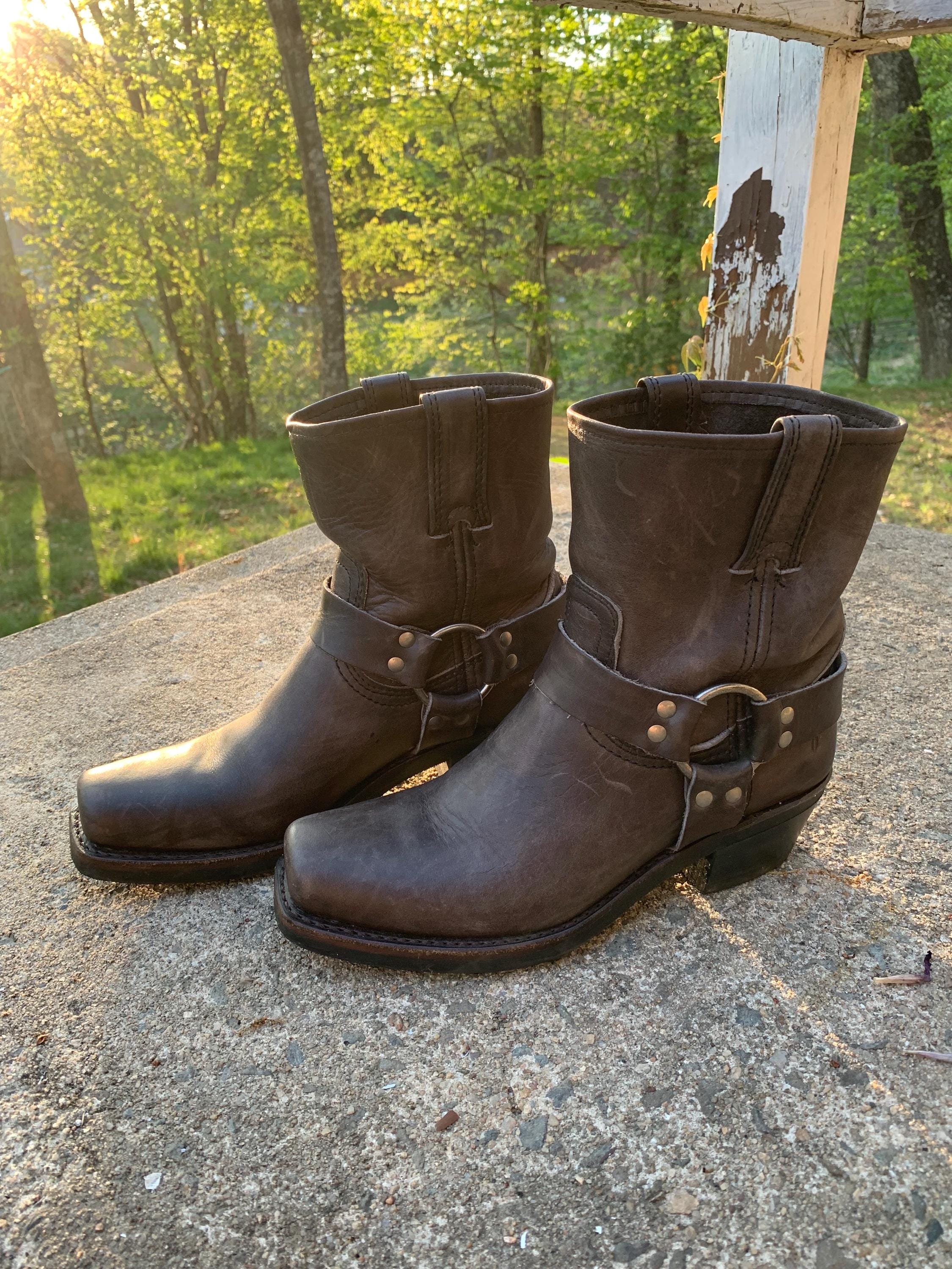 Frye Harness Boots - Etsy Frye Harness Boots - Etsy