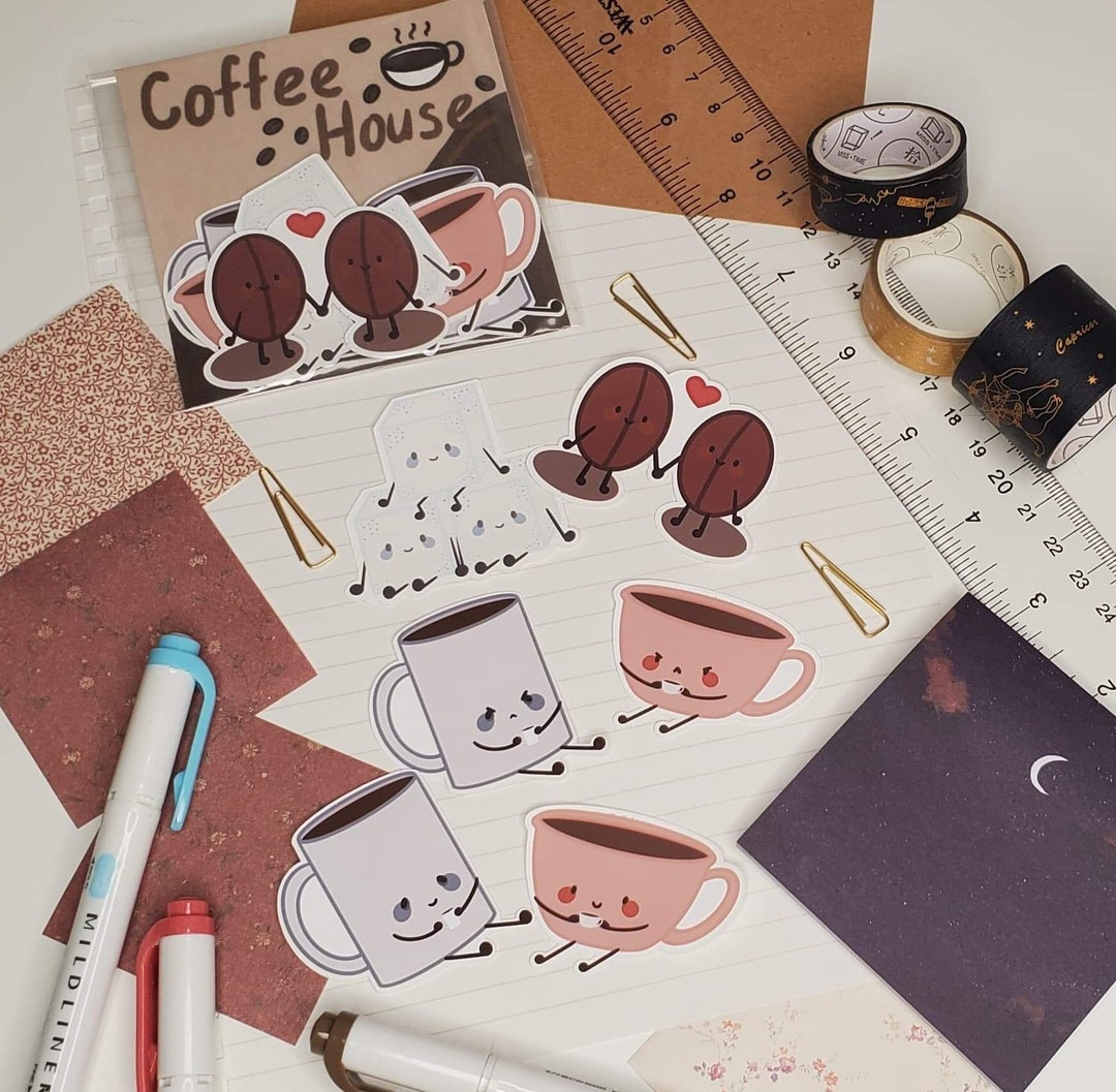 Coffee House Sticker Pack - Etsy