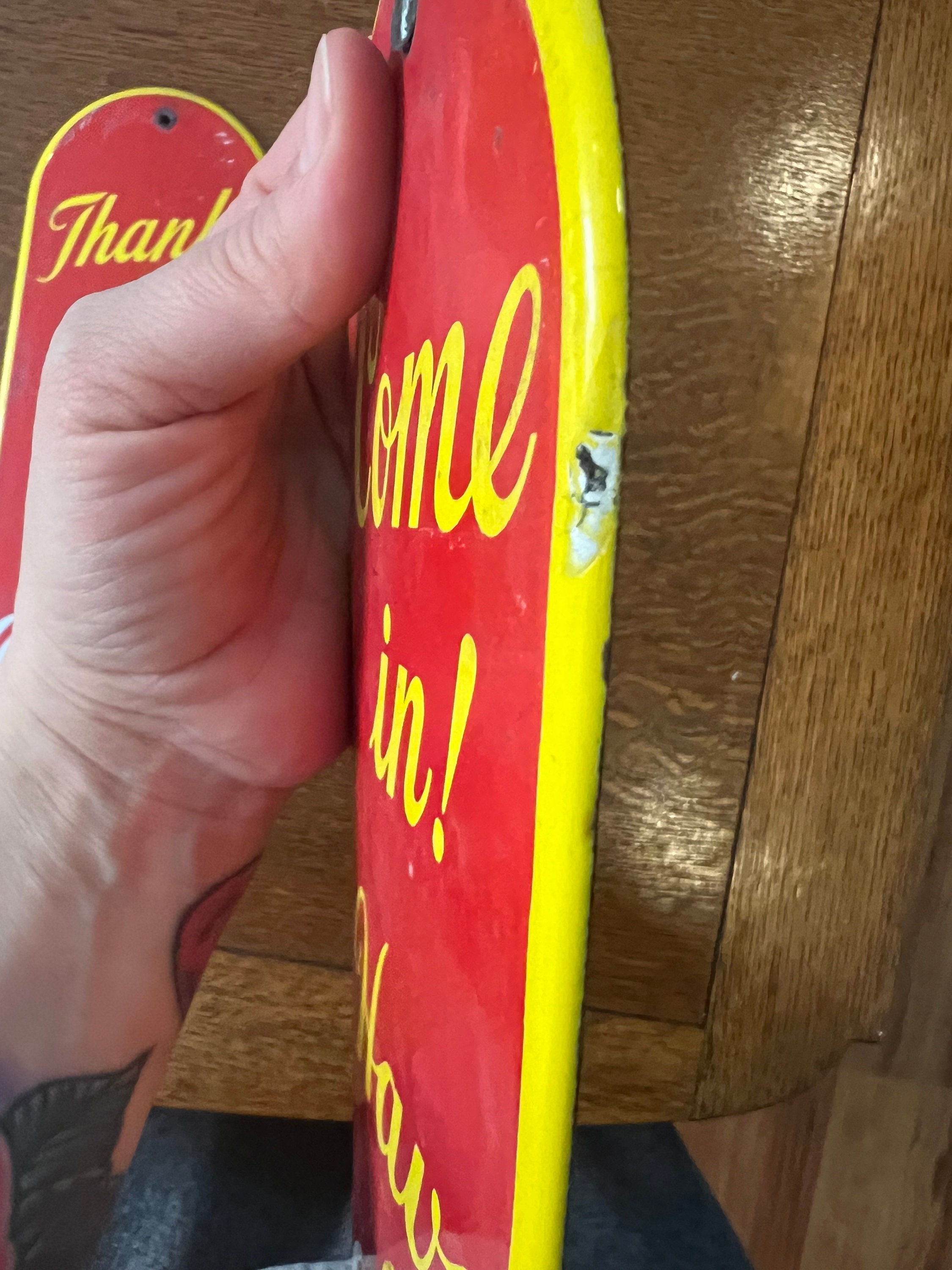 Coca Cola Door push plates