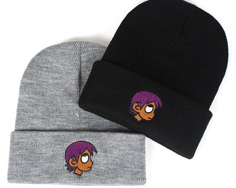 TorontoFinds Custom Beanies//Skully 100/% Cotton Weirdo Unisex Cuffed Beanie Black