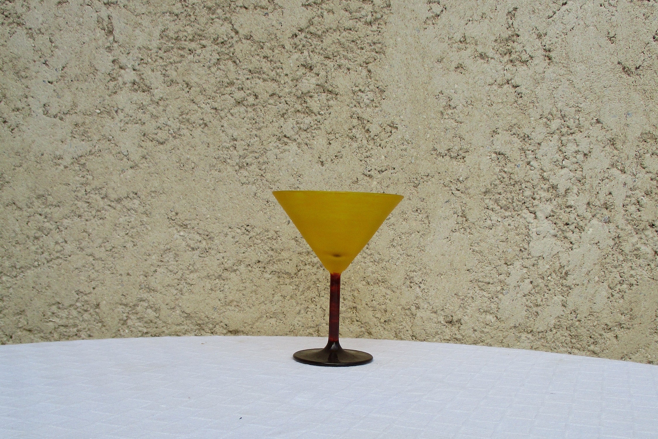 Petit Verre Décoratif Tournesol