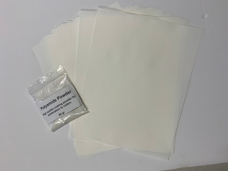 Polyamide Powder Sublimation on Cotton Hot melt 50g 10 A4 Etsy