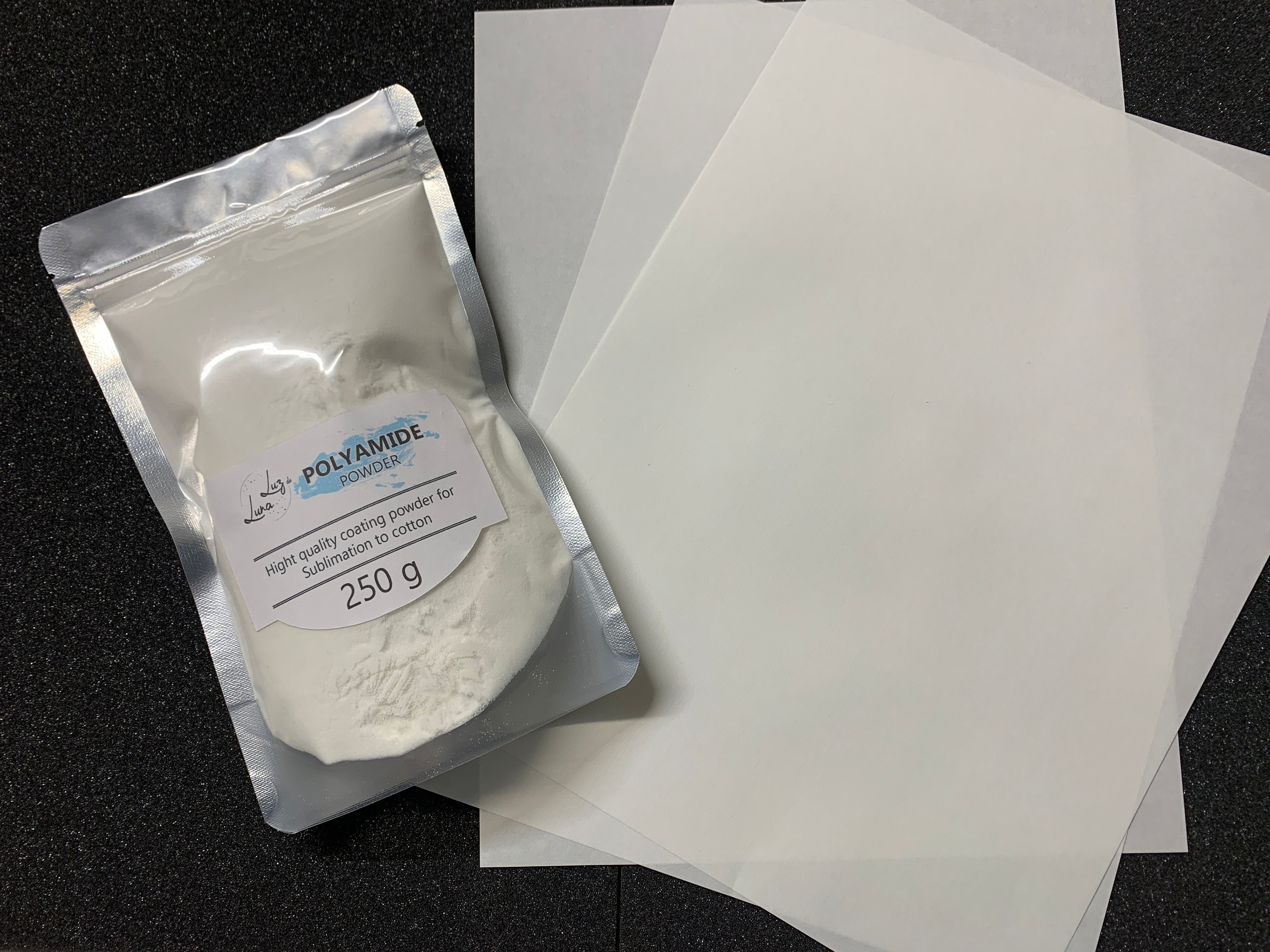 Business Sheets for polyamide powder Sublimation on cotton Pack 100