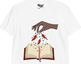 Spicy Books T-Shirt - Deep, Romance Reader Shirt, Book Lover Tee, Book Trope, Bookish Shirt, Librarian, Smut Reader, Bookworm