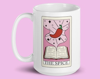 The Spice Tarot Card Mug, Romance Novel Coffee Cup, Bookish Gift, Spicy Books, Probably Reading Smut, Proud Smut Reader, Fantasy Romance