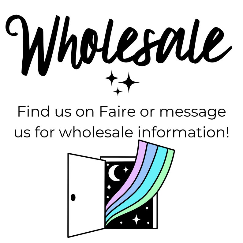 Wholesale Midnight Door Studio Graphic. Find us on Faire or Message us for wholesale information!