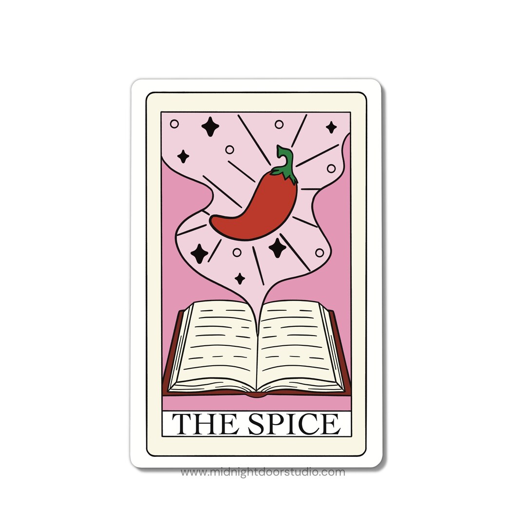 The Spice Tarot Card Vinyl Sticker Bookish Sticker Smut Etsy